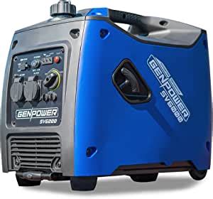 genpower rated inverter generator portable  peak  rated pure sine portable camping