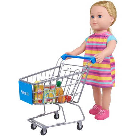 shopping cart kids doll house mini grocery trolley pretend play toy  gift  ebay