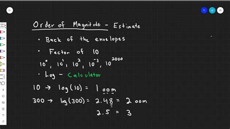 chapter  orders  magnitude concept youtube