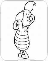 Piglet Coloring Pages Disneyclips Ear Pulling His sketch template