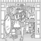 Coloring Pages Fashion Adults Adult Book Colouring Books Color Nick Jr Sheets Detailed Choose Board Clothes sketch template