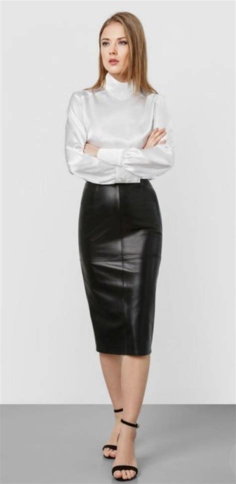long leather skirt black leather pencil skirt leather skirt outfit