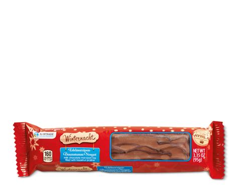 Winternacht Dark Chocolate Or Hazelnut Praline Marzipan Log Aldi Us