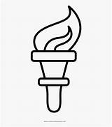 Antorcha Torch Torcia Libertad Pinclipart Pikpng Kindpng Stampare sketch template