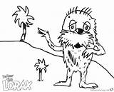 Lorax Coloring Pages Seuss Ethan Dr Tree Printable Kids sketch template