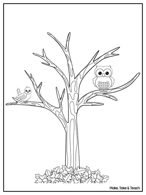 bare fall tree coloring page bing images tree coloring page autumn