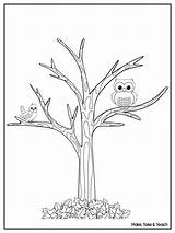 Coloring Tree Fall Pages Printable Leaves Fun Without Sheets Autumn Color Template Templates Printables Teach Make Take Maketaketeach Colouring Trees sketch template