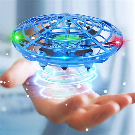 mini ufo hover star  led lights ufo drone hand operated easy controlled flying