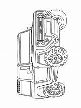 Coloring Pages Off Road Vehicle Printable Vehicles Sketch Template sketch template