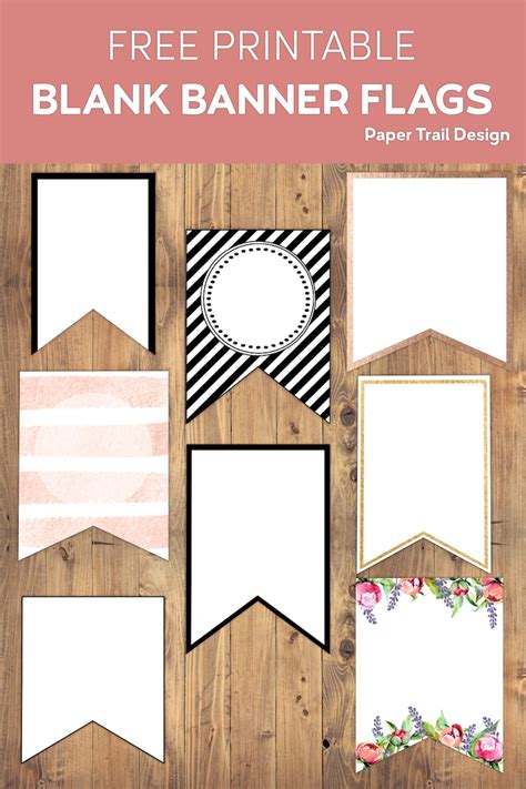 printable banner templates blank banners paper trail design