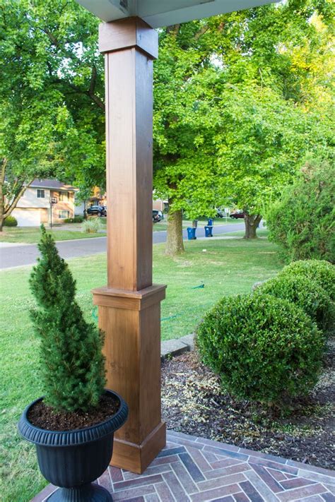 DIY Craftsman Style Porch Columns | A Renovation Project
