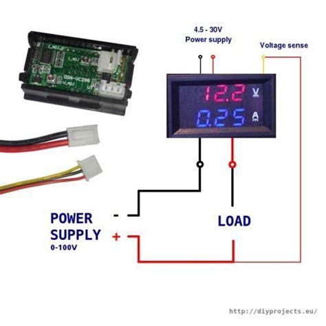 wiring  dsn vc volt  ammeter electronic circuit projects electronic schematics