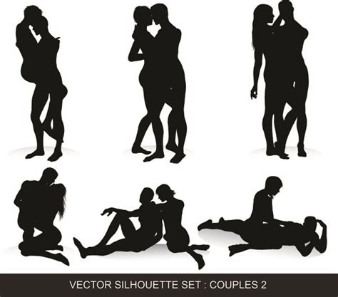 Male And Female Black And White Silhouette 26804 Free Eps Download