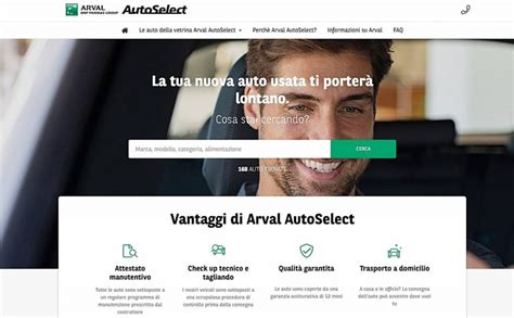 arval arriva autoselect vetrina dellauto usata  qualita auto aziendali magazine