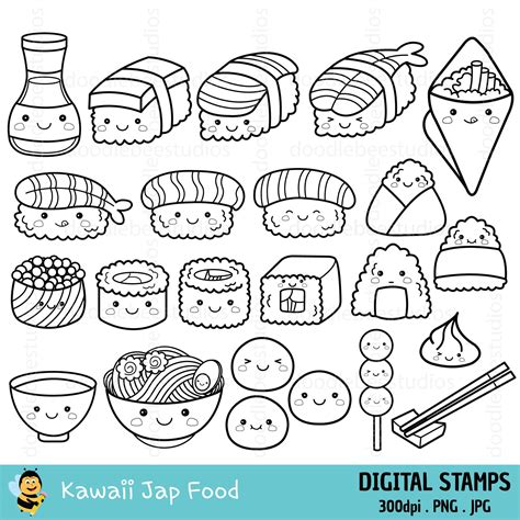 imagen  imagen dibujos de sushi  colorear thptletrongtaneduvn