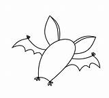 Bat Vampire Draw Getdrawings Drawing sketch template