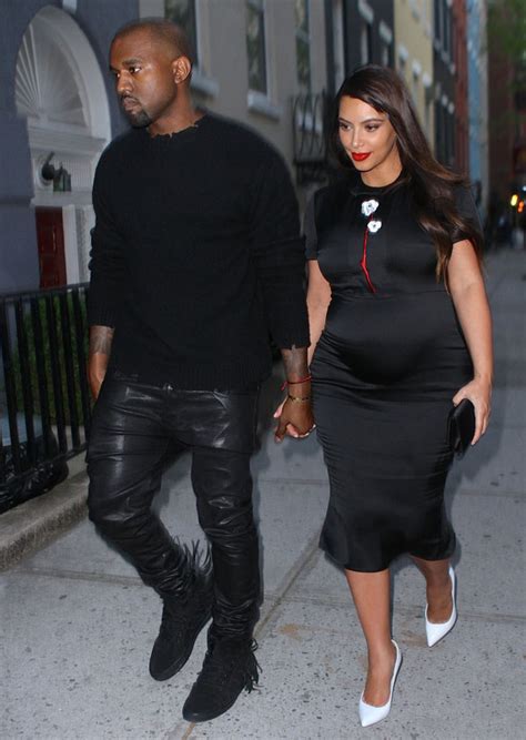 kanye west on kim kardashian s body — he loves her pregnant curves