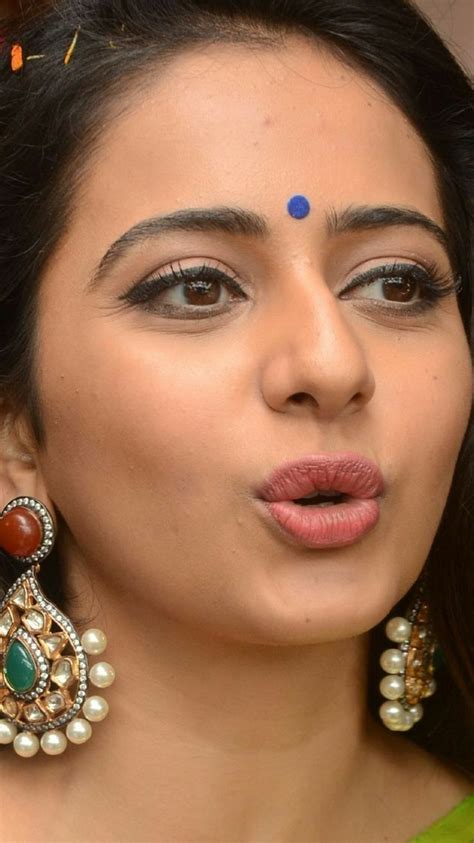 Lips Closeup Picture Of Rakul Preet Singh Beautiful Girl Indian