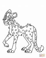 Cheetah Coloring Pages Cartoon Drawing Printable Print Color Animals Kids Getdrawings sketch template