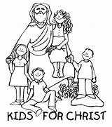 Children Coloring Ministry Pages Kids Jesus Childrens Popular Library Clipart sketch template