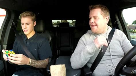 justin bieber makes sex confession to james corden during carpool karaoke daily mail online