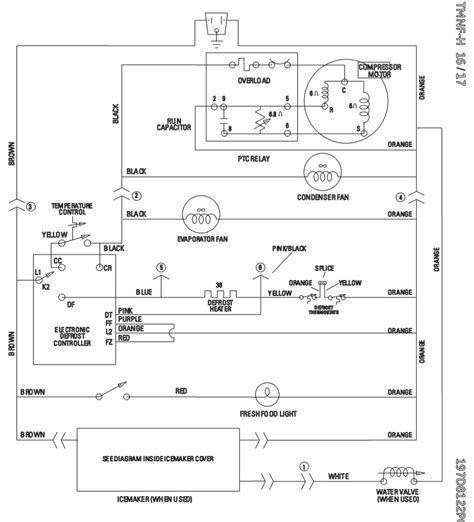 refrigerator compressor wiring schematic
