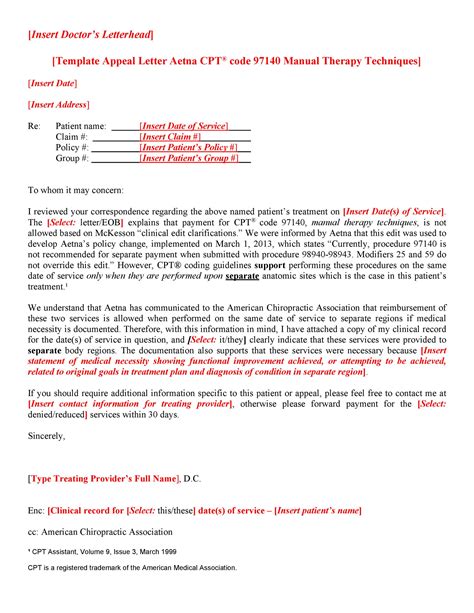 appeal letter review