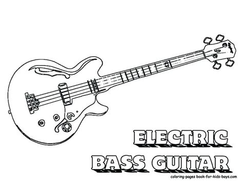 electric guitar coloring page images