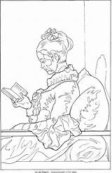 Coloring Pages Famous Cassatt Mary Paintings Fragonard Color Colouring Adult Clip Book Adults Lectrice La Picasso Great Library Choose Board sketch template