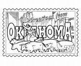 Coloring Pages Oklahoma Printables State Ou Sooners Usa Template sketch template