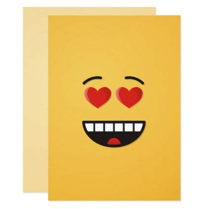 smiling face  heart shaped eyes card love gifts cyo personalize