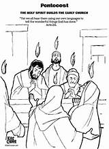 Pentecost Acts Pfingsten Christianity Kidscorner Reframemedia Christian Bibel sketch template
