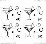 Martini Cartoon Glasses Glass Clipart Vector Circles Pattern Background Coloring Cocktail Spirals Clip Thoman Cory Margarita Outlined Template Notes 2021 sketch template