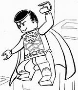 Coloring Pages Lego Superman sketch template