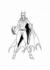 Coloring Batgirl Pages Superheroes Drawing Batman Cartoons Kb Print sketch template