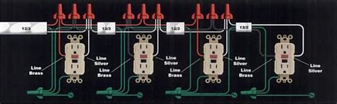 wiring multiple gfci schematic  hooking   light switch   gfci  shown