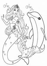 Pages Coloring Barbie Mermaid H2o Printable Dolphin Adventures Delfin Para Delfines Colorear sketch template