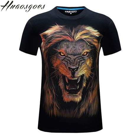 Huaosgoes Mens 3d T Shirt 5 6xl Extra Large Size Short Sleeve Lion