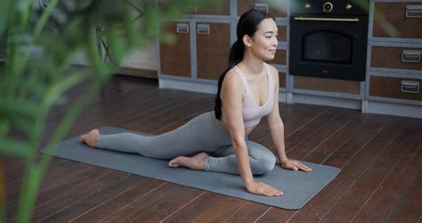 Healthy Asian Yoga Woman Practicing Stock Footage Sbv 338614056