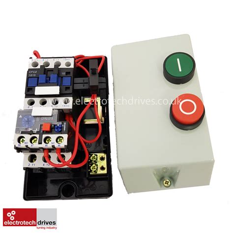 electric motor dol starter    prewired contactor overload fitted amp ebay