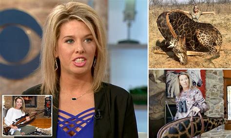 american hunter says she has no regrets about killing a black giraffe