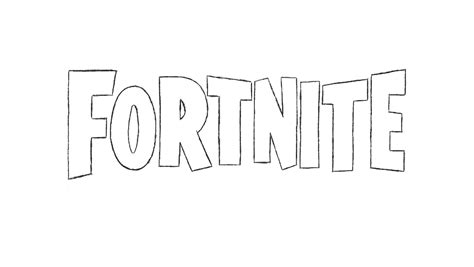 draw  fortnite logo  simple steps fakeclients blog