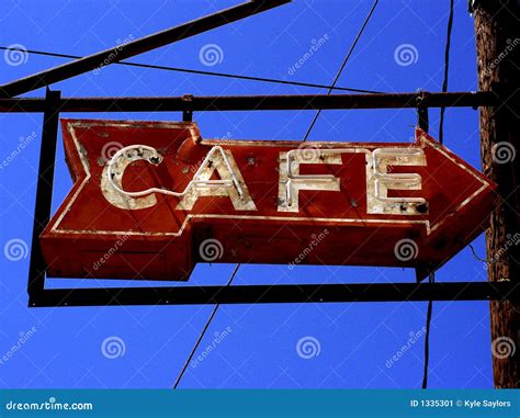 cafe sign stock image image  lunch fast restaurant