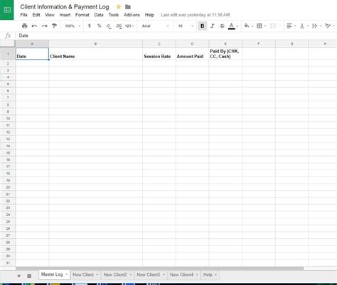 private practice accounting templates  google sheets