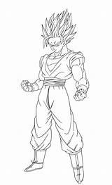 Goku Ssj Ssj2 Vegeta Dragonball Saiyan Dbz Gohan Colorir Desenhos Gogeta Majin Dibujo Sangoku Lineart Buu Raykugen Kamehameha Ssj4 Gokuh sketch template