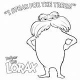 Lorax Coloring Pages Tree Trees Printable Truffula Drawing Speak Sheets Dr Fish Clipart Colouring Ham Eggs Green Quotes Seuss Draw sketch template