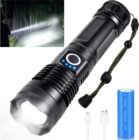 rechargeable led flashlight high lumens  high lumens super bright