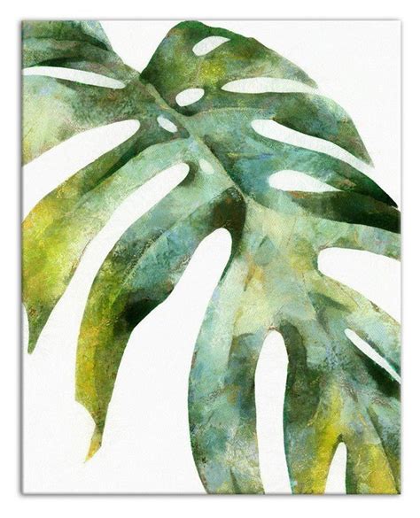 palm leaf graphic art print  canvas palm leaf art graphic art