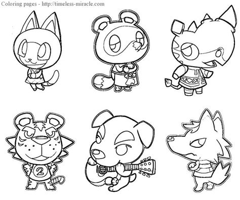 animal crossing coloring pages timeless miraclecom