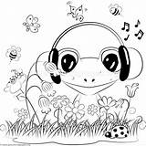 Coloring Frog Pages Cute Getcoloringpages Adult Drawings Frogs Diy Getdrawings Getcolorings выбрать доску sketch template